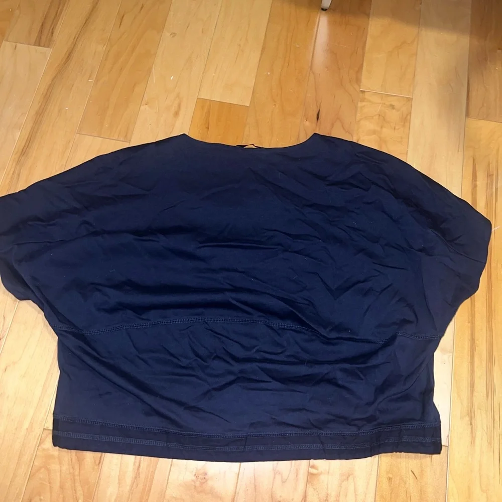 Navy Blue Zara cinched Top - Picture 5 of 7